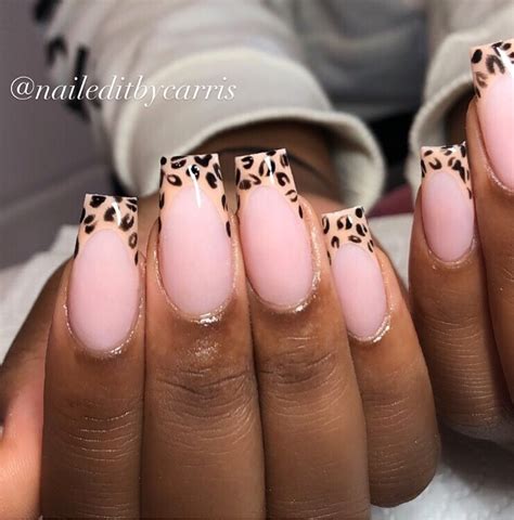 leopard design nails